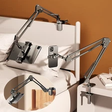 Tablet Stand Phone Holder Long Arm Lazy Bed Desk Mount For iPhone iPad Kindle