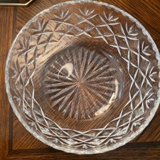 Vintage Royal Doulton Cut Crystal Bowl. Salad Bowl. Fruit Bowl. HEAVY. Clear.