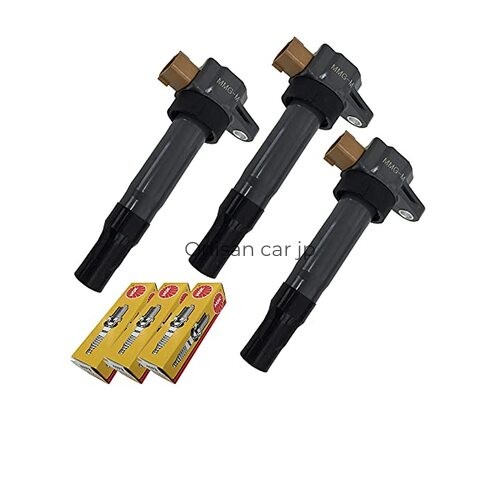 Ms Parts Ignition Coils and Iridium Spark Plugs NGK KR7AI Set of 3 for Jimny