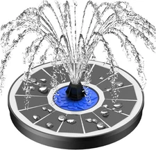 SZMP Solar Fountain Upgrade, 3.5W Powered Bird Bath Fountains White 