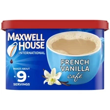 Maxwell House French Vanilla Cafe Style Instant Coffee 8.4 oz Pack of 1