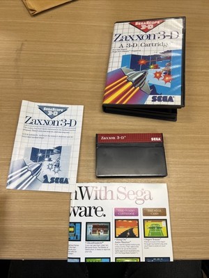 Zaxxon 3D Sega Master System SMS Complete CIB - Nice Shape!!