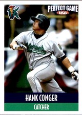 2007 Cedar Rapids Kernels Team Issue #14 Hank Conger Huntington Beach CA Card