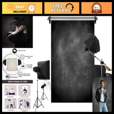 5x7ft Dark Black Abstract Texture Backdrop - Portrait Photography Studio Prop