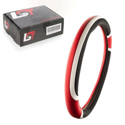 Lenkradschoner Lenkradbezug Hülle Ø 38x9 cm schwarz rot weiß für BMW X4 X3 X5 X6