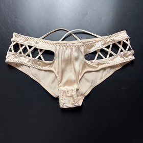 Agent Provocateur &ldquo;Zsi Zsi Elegant Silk Brief&rdquo; Nude Pink/Beige Size 3