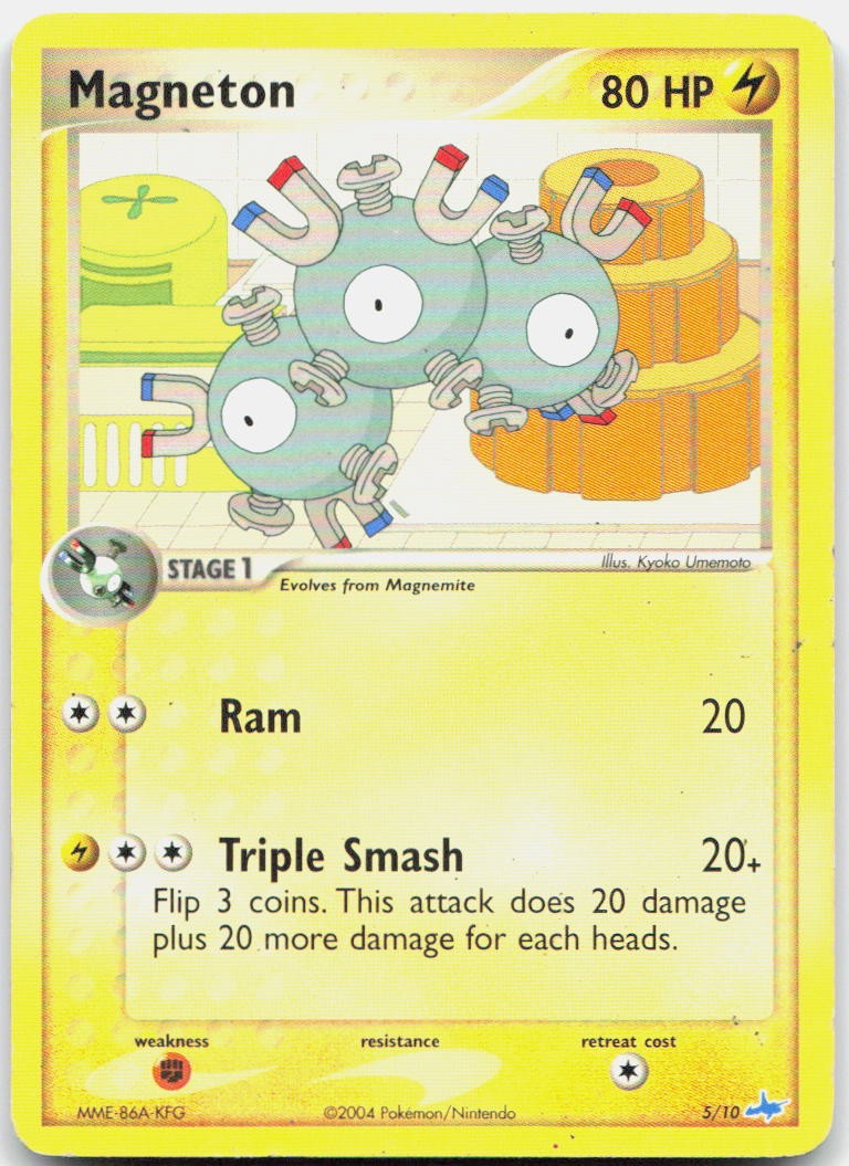 Magneton 5/10 EX Trainer Kit Latios Pokemon Moderately Played