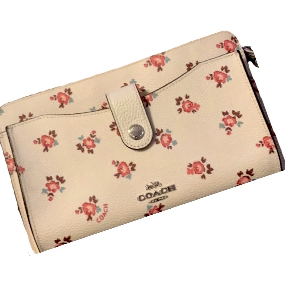 Bandolera COACH Noa Cuero Pop Up Mini Mensajero Floral Foto 2 de 4