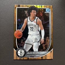 2026 BOWMAN BASKETBALL CHROME JALEN WILSON FLOORBOARD REFRACTOR 91/125