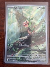 Chespin 087/086 Illustration Rare IR Pokemon Chaos Rising
