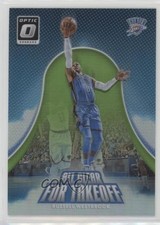 2017 Donruss Optic All Clear for Takeoff Lime Green Prizm Russell Westbrook 2ct