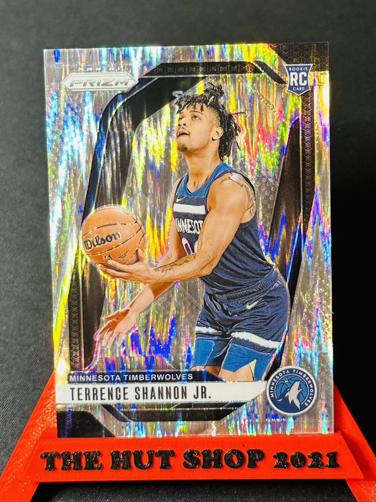 Terrence Shannon 2024-25 Prizm Skewed Rookie /249! #224 Minnesota Timberwolves!