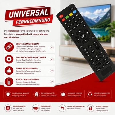 HD-Line Sat Receiver Ersatz HQ Fernbedienung