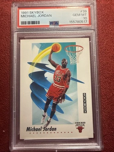1991 Skybox Michael Jordan #39 PSA 10 Gem Mint Iconic Dunk Chicago Bulls GOAT 🔥