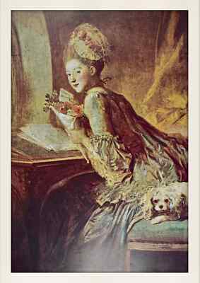 Jean Honore Fragonard ''Le Billet Doux'' Print, 14 5/8'' x 11 1/4'' (Paper)