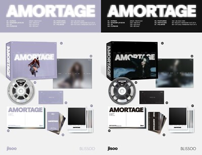 K-POP JISOO Mini Album AMORTAGE Exclusive Edition CD+2p Book+Card+