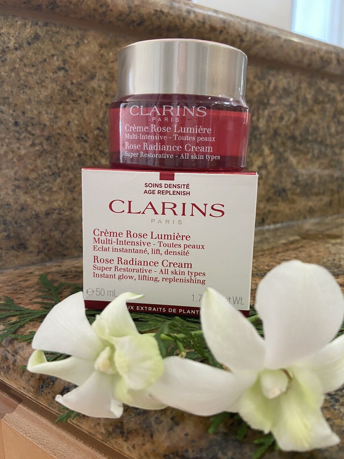 Clarins Super Restorative Rose Radiance Cream - 1.7oz. Retail Price $129