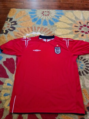 Umbro England National Team Football Soccer L 2004-2006 Used Umbro England National Team Football Soccer L 2004-2006 Used