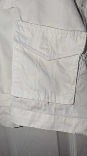 Epic Threads Jacket Girls S Small White Cotton Trench Double Button Pocket Belt - Picture 16 of 17