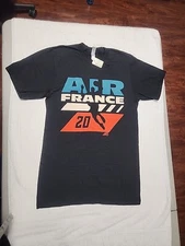 Air France  Flight Vintage T-SHIRT SMALL  Made in USA BASKETBALL LOGO