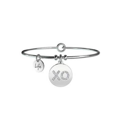 Women's KIDULT LOVE 231655 Steel Heart Kisses and Hugs Bracelet F.P.
