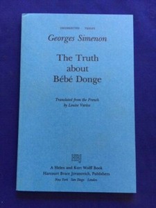 The Truth About Bebe Donge Uncorrected Proof By Georges Simenon Ebay