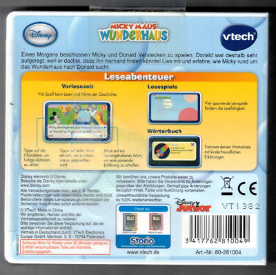 VTech Storio Lernspiel – Micky Maus Wunderhaus | 4 Lernspiele Für Lese- Und Schreibfähigkeiten (5-8 Jahre)