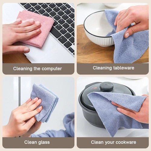 20PCS/Box Home Cleaning Microfiber Towel Oil Dish Rags Dishcloth  Kitchen Home - Picture 5 of 16