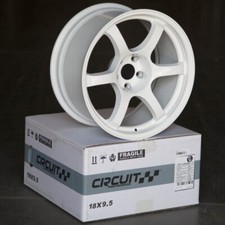 4 Circuit Csf1 18x9.5 5x120 12 Gloss White 57dr Wheels Fits Bmw E36 E46 Drift 4 Circuit Csf1 18x9.5 5x120 12 Gloss White 57dr Wheels Fits Bmw E36 E46 Drift