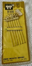 Vintage Hair Lift Pick Gold Tone Metal Unique old hard to find retro Item