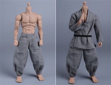 Pantalones Linterna Monje Marcial Templo Shaolin Escala 1/12 Pantalones Modelo Juguetes