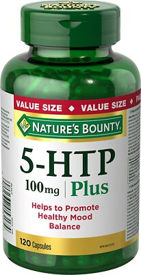 Nature's Bounty 5-HTP 100mg 120 capsules Value Size