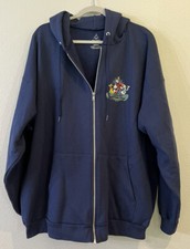 Walt Disney World Size 2 XL Hooded Sweatshirt Full Zip Mickey  Friends