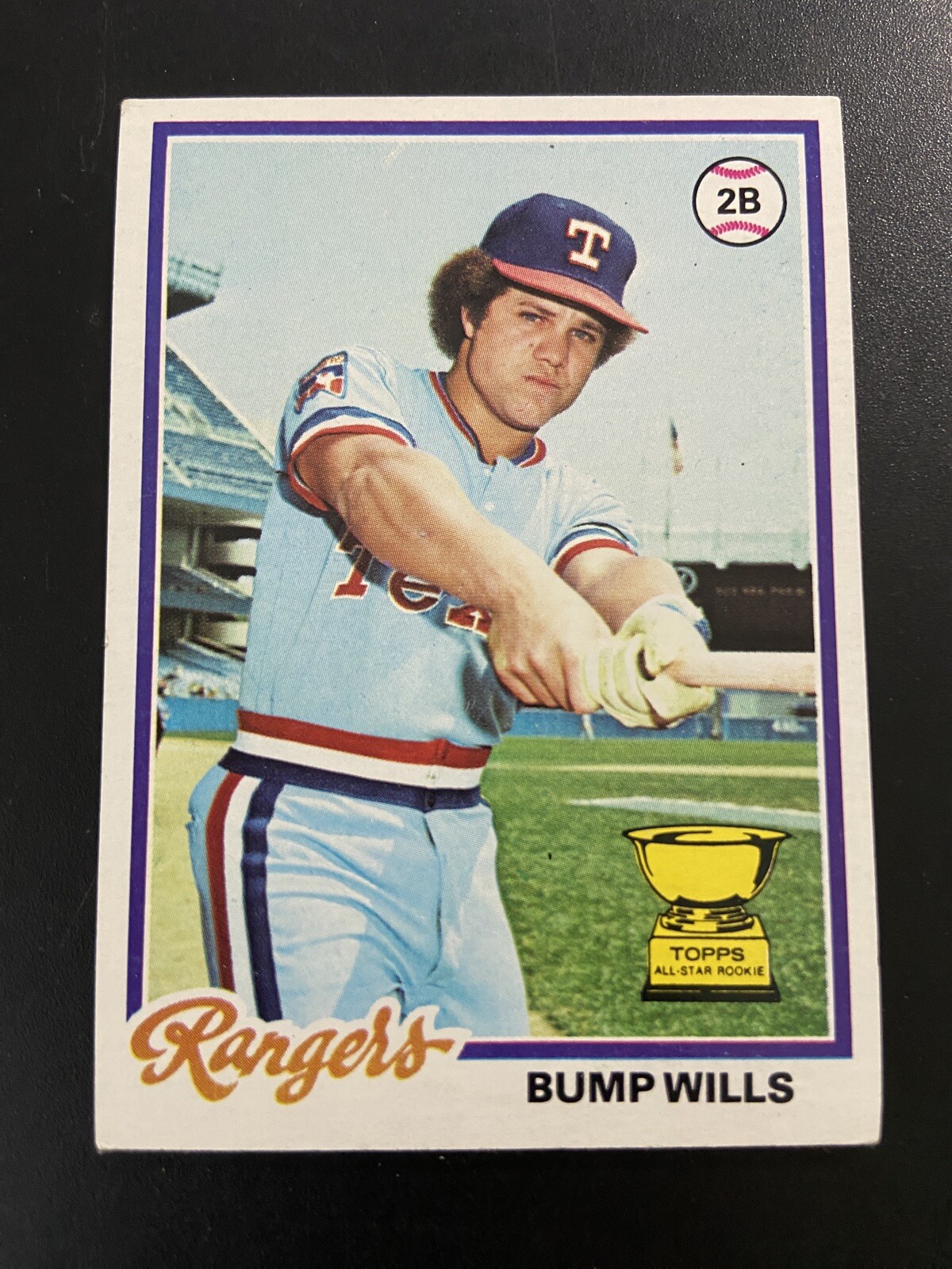 1978 Topps Bump Wills #23 Rookie Rangers Baseball