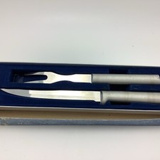 Rada Cutlery S13 2Pc Carving Set Brushed Aluminum Handles Made In USA