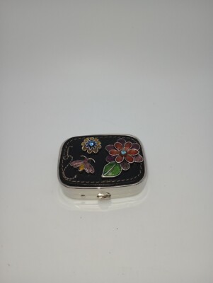 Fossil Leather And Metal Eye Contact Case **New Without Tags***