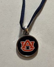 Auburn Tigers Round Charm Necklace NCAA Licensed New By From The Heart