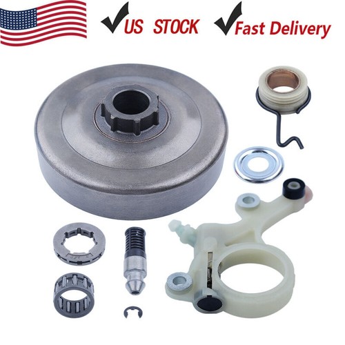 For Stihl MS271 .325" 7T Clutch Drum Rim Sprocket Needle Bearing Oil