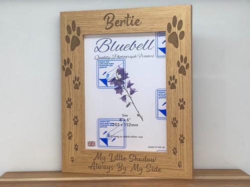 Personalised Dog Paws Photo Frame Engraved Any Wording To Fit Photo 6x8" - Picture 12 of 21