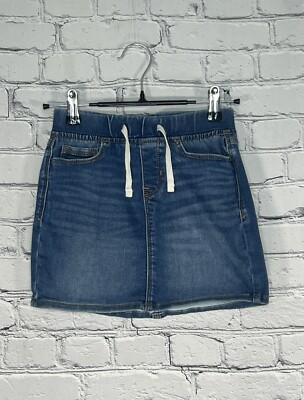 GAP Stretch Mini Skirt, Girls Elastic Waist Denim Skirts S