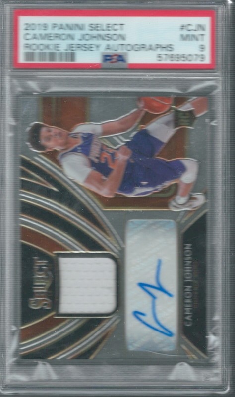2019-20 Select #RJA-CJN Cameron Johnson Rookie Jersey Autographs PSA #/199