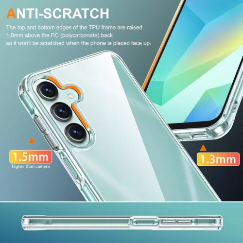 For Samsung Galaxy A16 A15 5G Case Shockproof Cover Transparent+Screen Protector - Picture 2 of 16