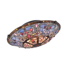 Quoizel Tiffany Flush Mount Vintage Bronze Tf1805svb For Sale