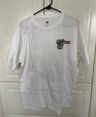 Mens Shirt Large White Route 66 Americas Main Street Map.