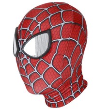 Spiderman Raimi Mask Lenses Cosplay Spider-Man Superhero Halloween Party Props