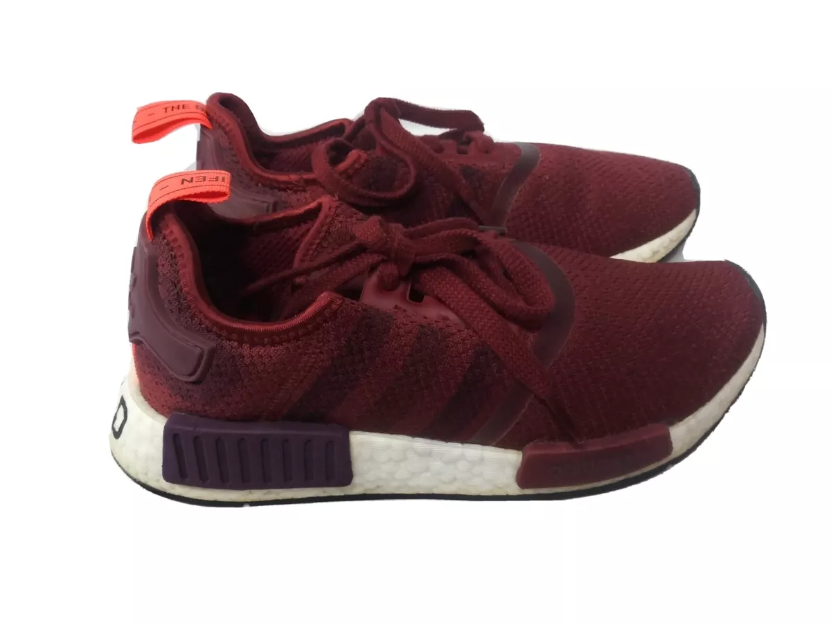 Womens shop nmd maroon