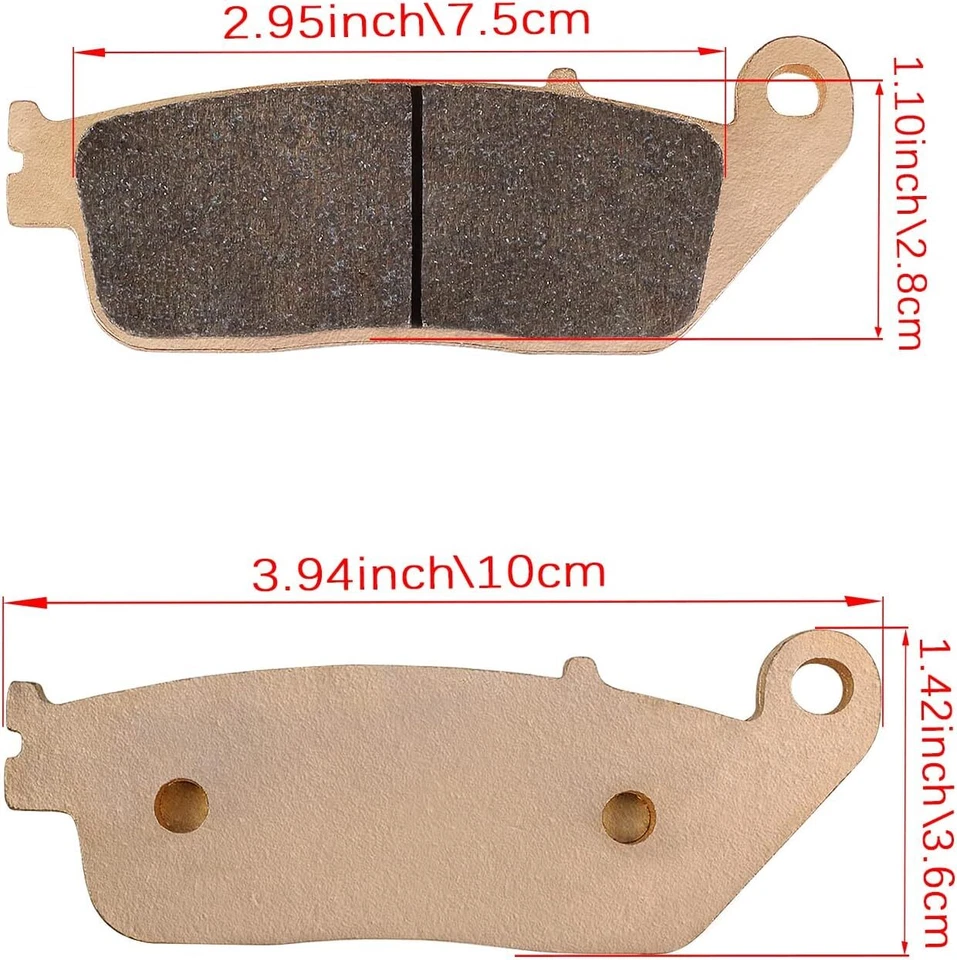 Pastilla de freno para Honda Shadow 1100 Shadow Sabre 1300 VTX1300C VTX1300R VTX1300S Foto 3 de 4