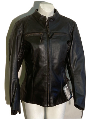 Lederjacke Motorradjacke DIFI Chica Gr. 36/XS Rindleder Classicbraun/schwarz