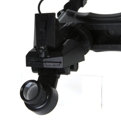 Visiera Con Lenti Di Ingrandimento E Luci LED – Occhiali Fascia 5 Lenti