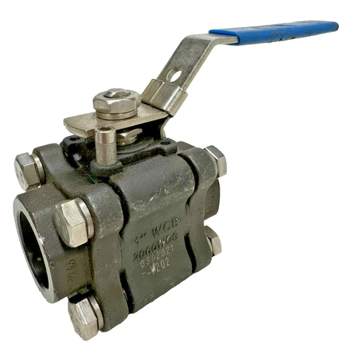 NAVCO S30 Ball Valve 1" Socket Weld 2000-psi 3-Piece Body NACE w/ Locking Lever